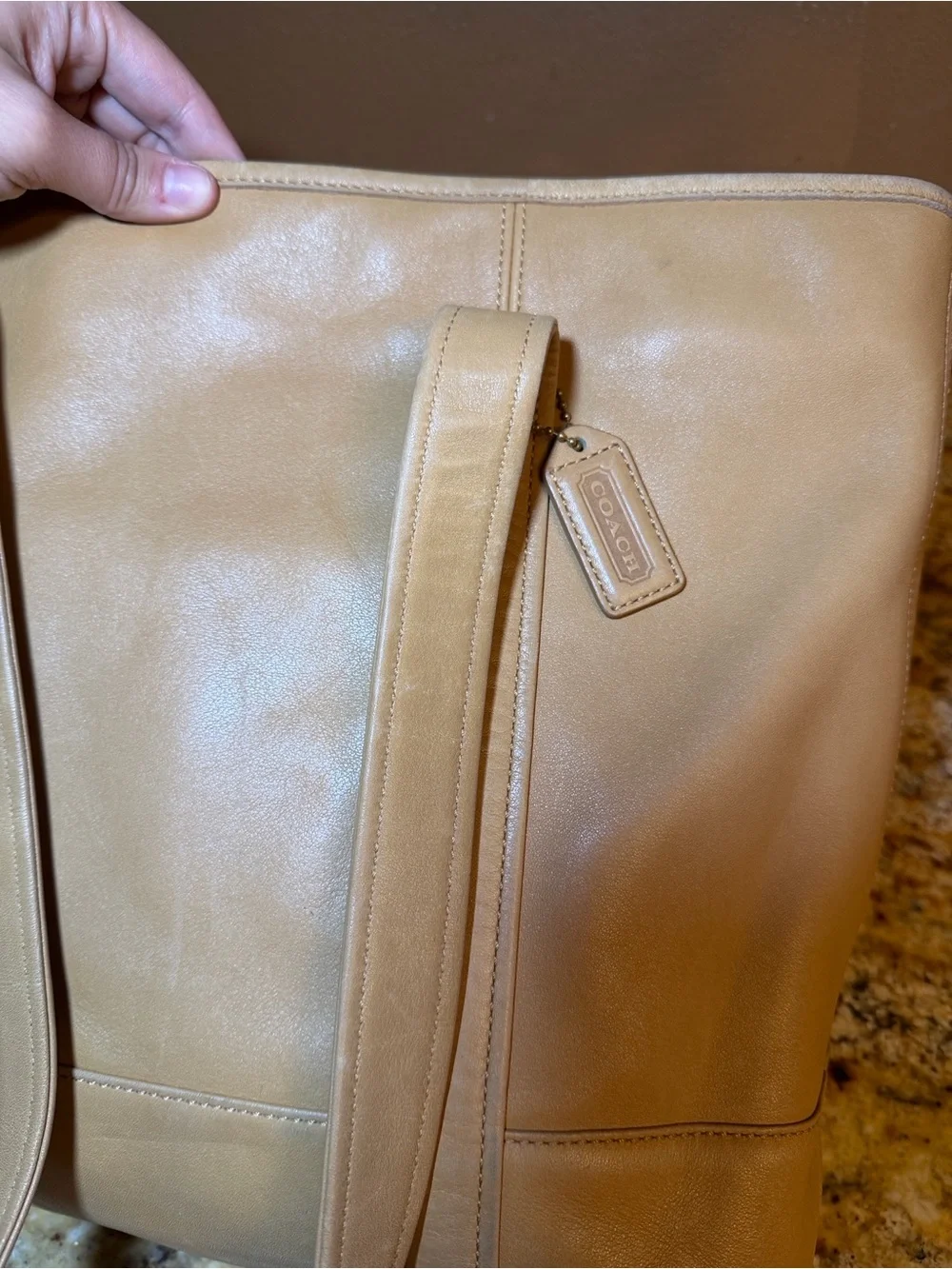 Coach leather tote